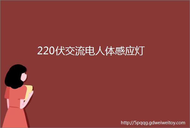 220伏交流电人体感应灯