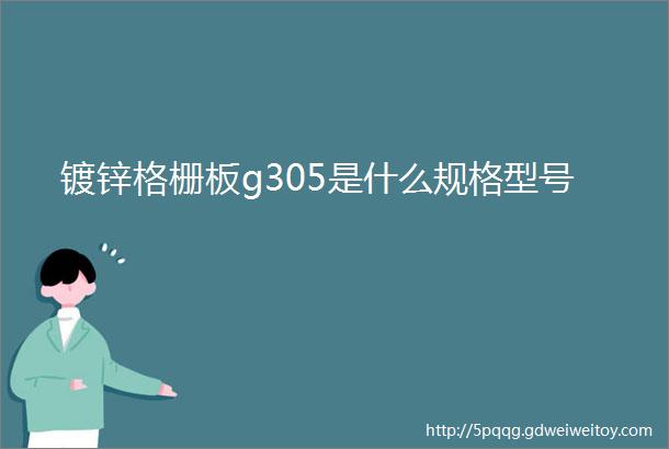 镀锌格栅板g305是什么规格型号